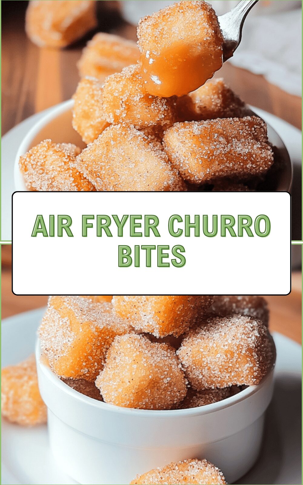 Air Fryer Churro Bites