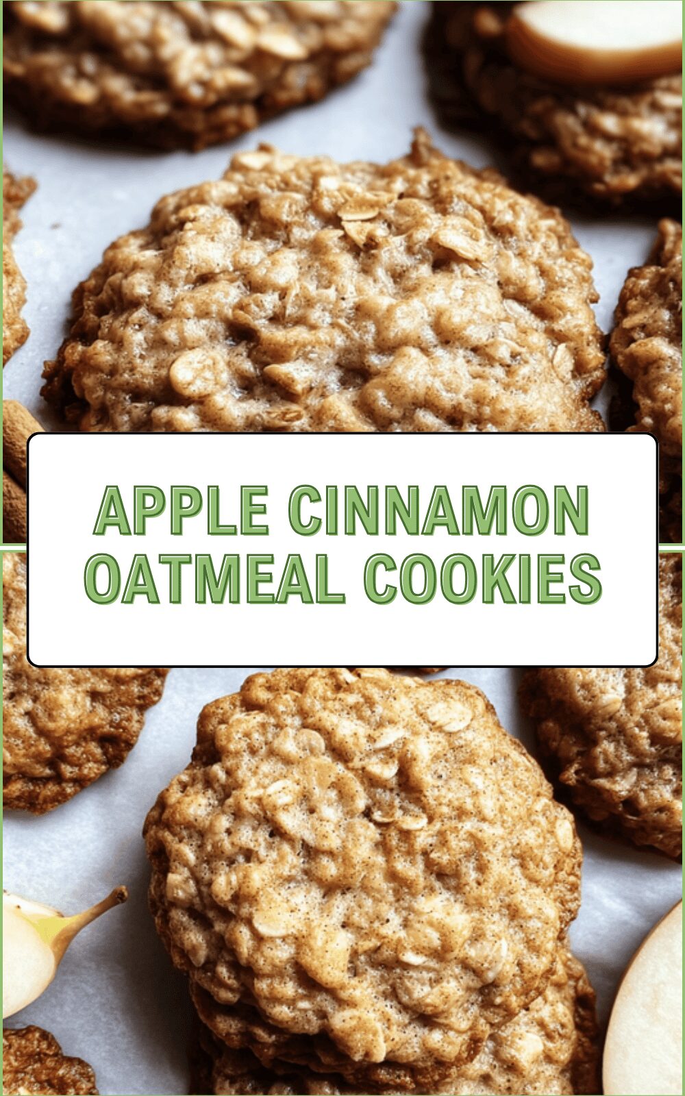 Apple Cinnamon Oatmeal Cookies