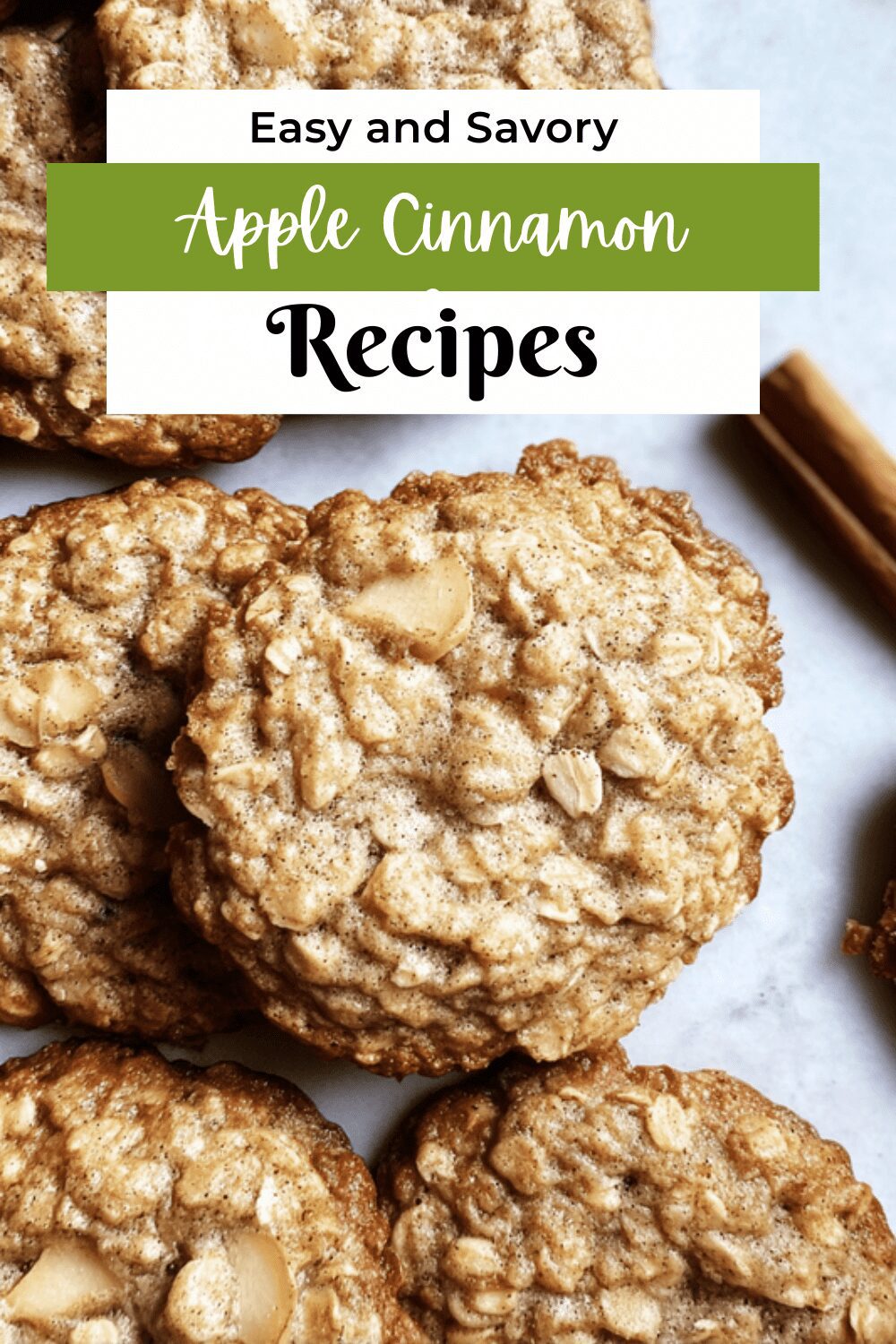 Apple Cinnamon Oatmeal Cookies