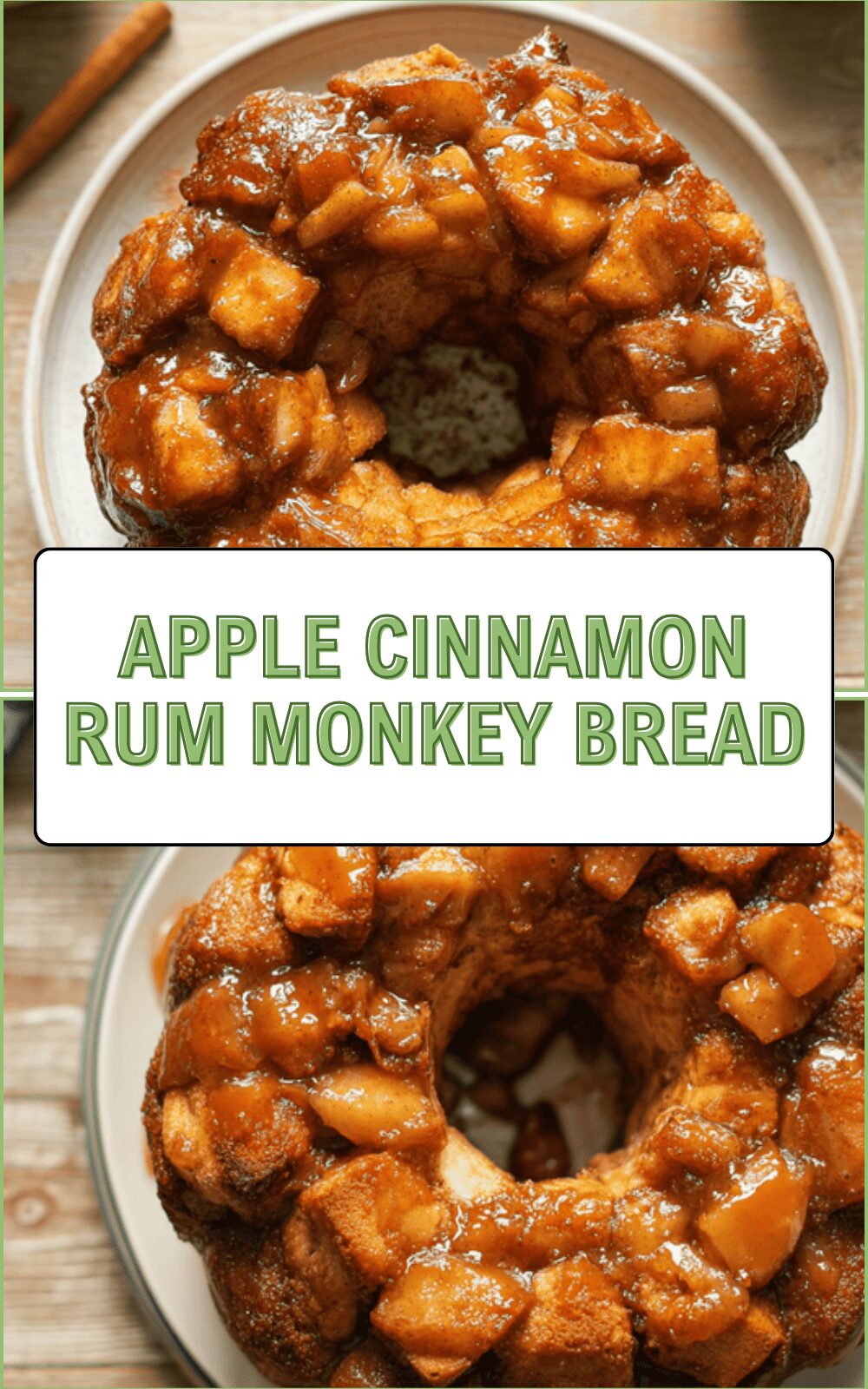 Apple Cinnamon Rum Monkey Bread