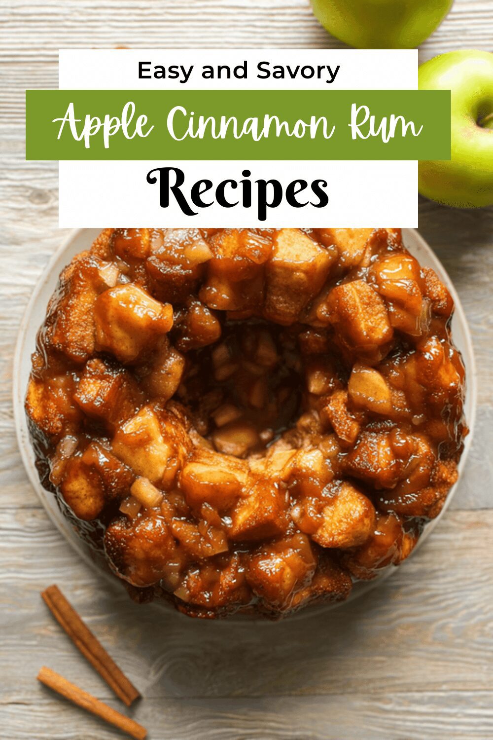 Apple Cinnamon Rum Monkey Bread