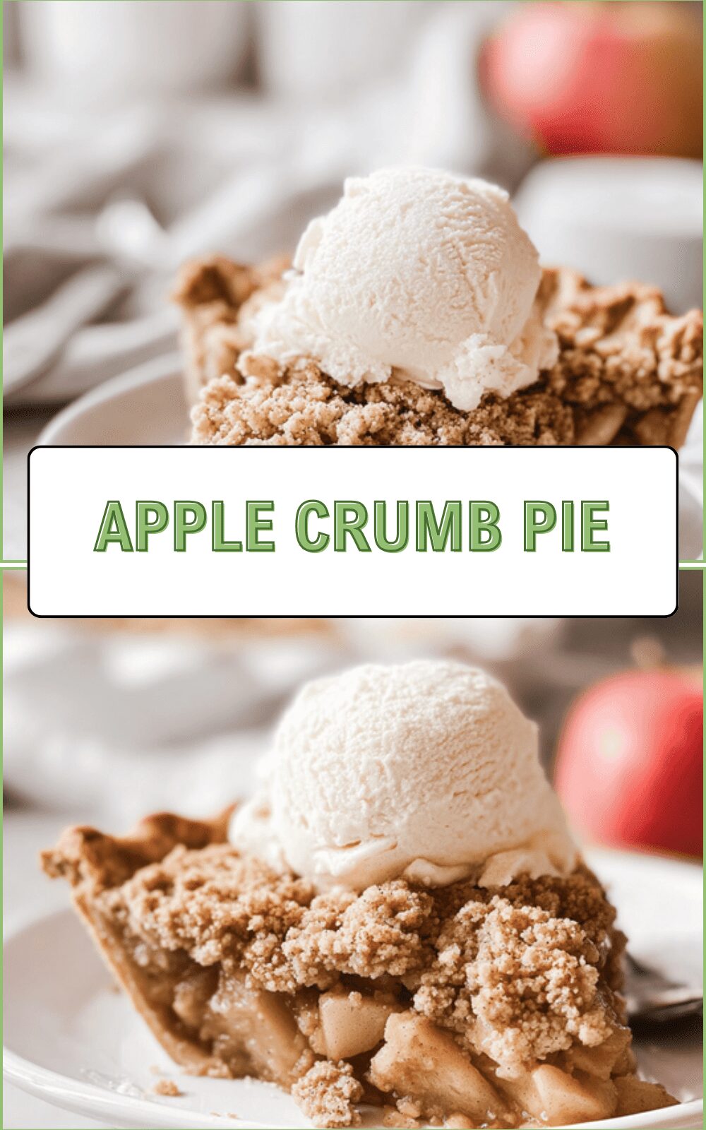 Apple Crumb Pie