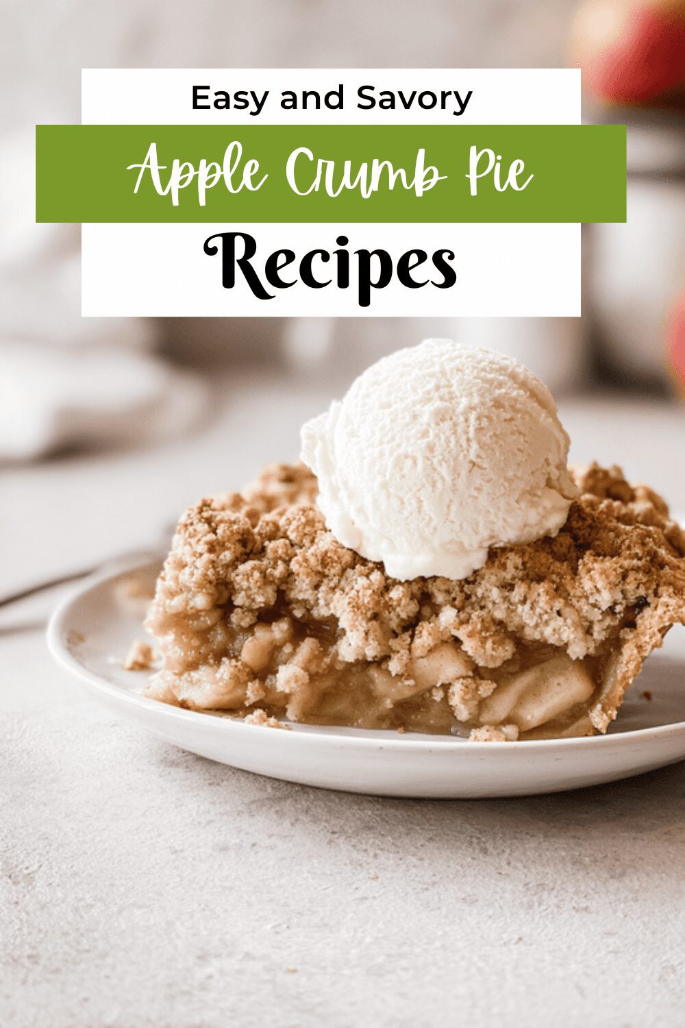 Apple Crumb Pie