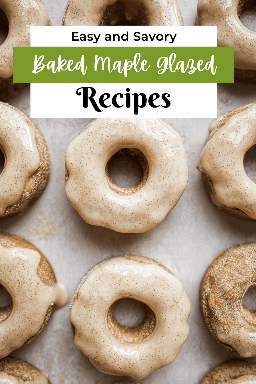 Baked Maple Glazed Donuts