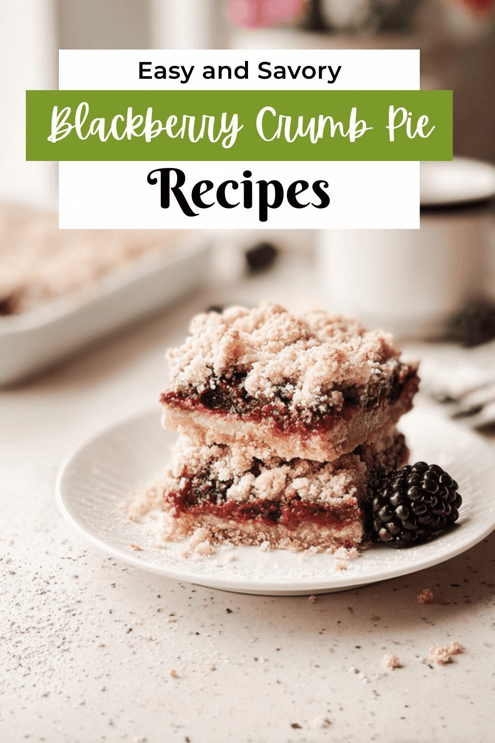 Blackberry Crumb Pie Bars