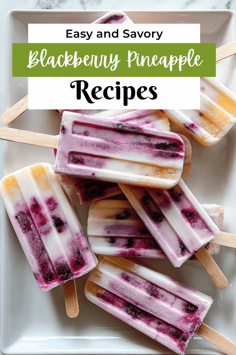 Blackberry Pineapple Coconut Swirl Italian Ice Recipe 7 Blackberry Pineapple Coconut Pops
