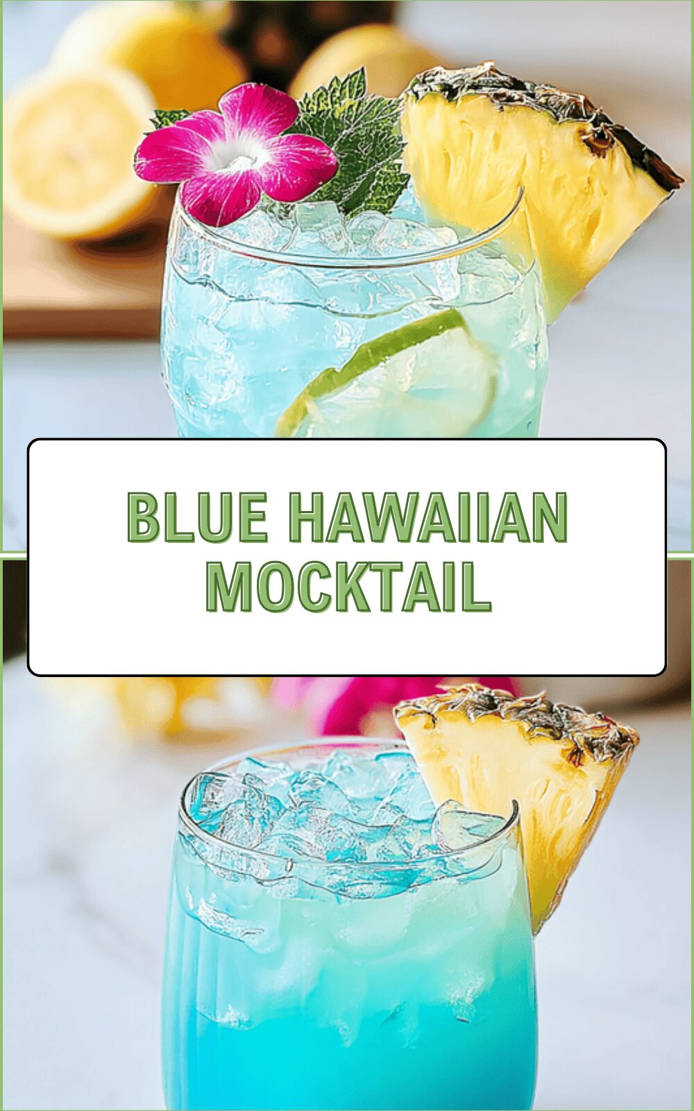 Blue Hawaiian Mocktail