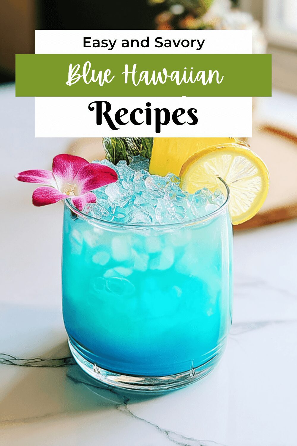 Blue Hawaiian Mocktail
