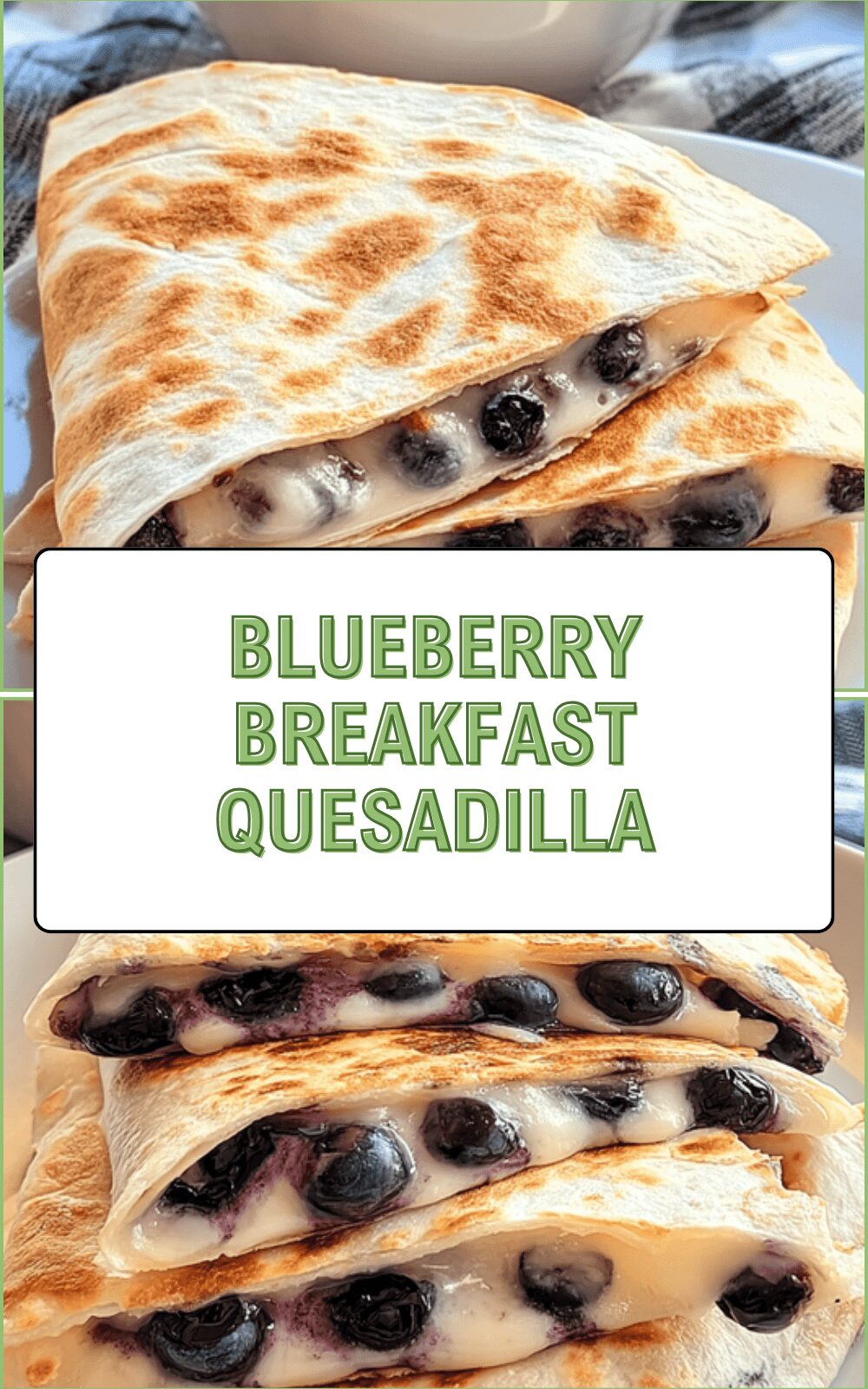 Blueberry Breakfast Quesadilla
