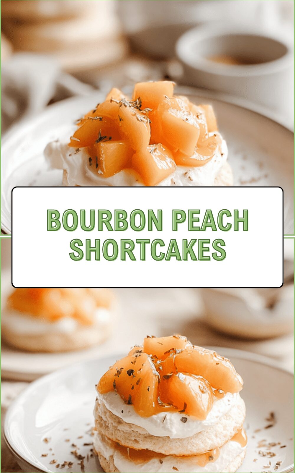 Bourbon Peach Shortcakes