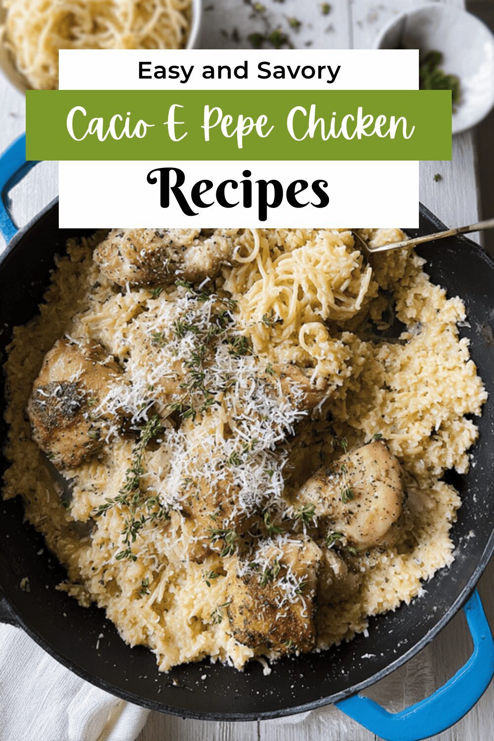Cacio E Pepe Chicken Thighs Recipe With Creamy Peppercorn Sauce 7 Cacio E Pepe Chicken