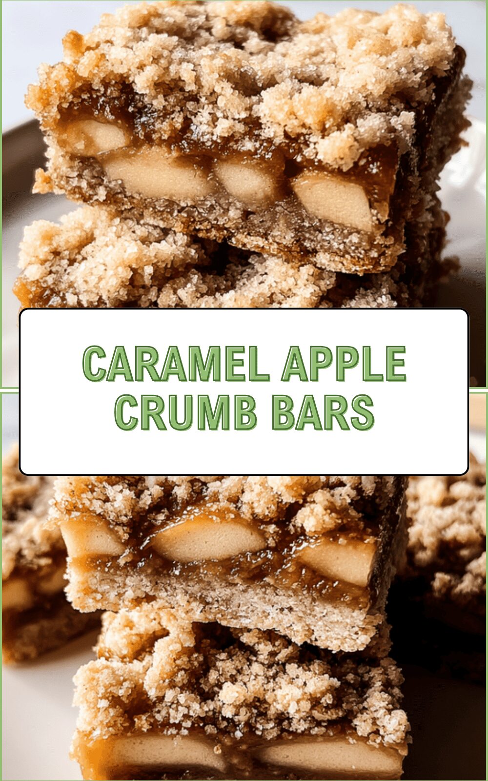 Caramel Apple Crumb Bars