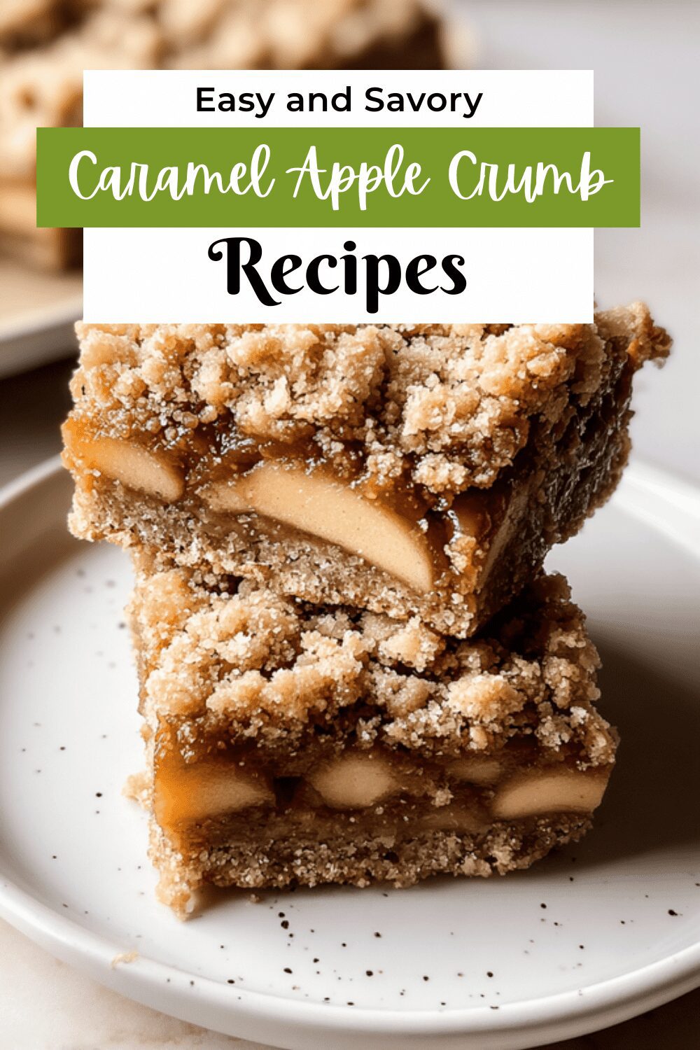 Caramel Apple Crumb Bars