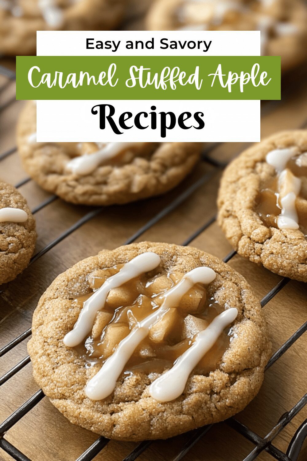Caramel Stuffed Apple Cider Cookies