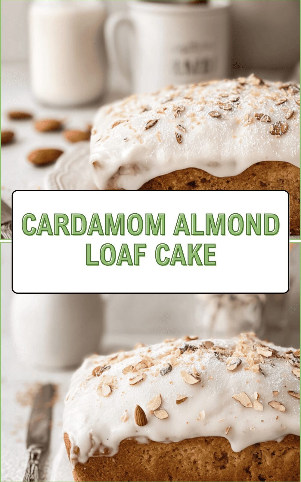 Cardamom Almond Loaf Cake