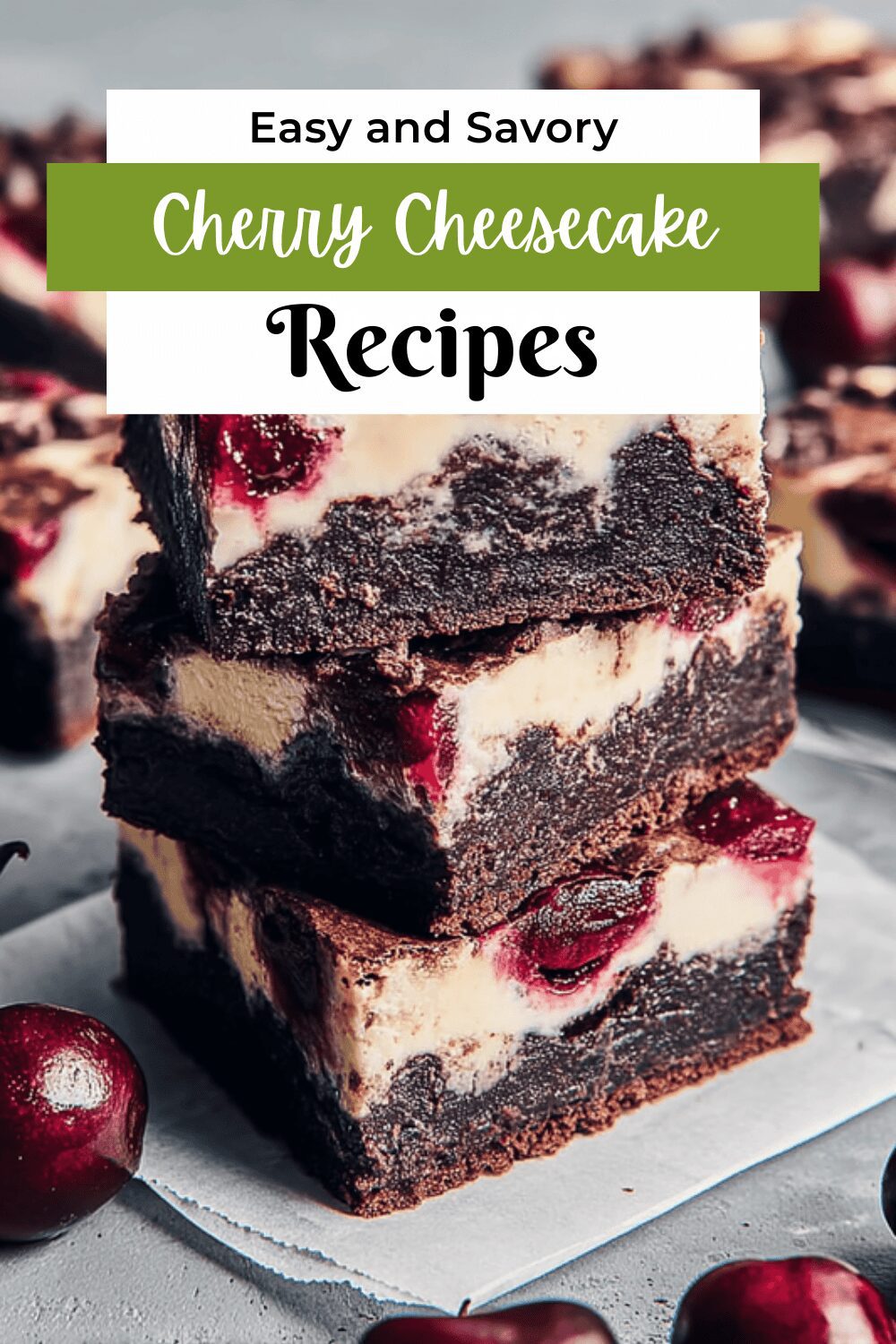 Cherry Cheesecake Brownies