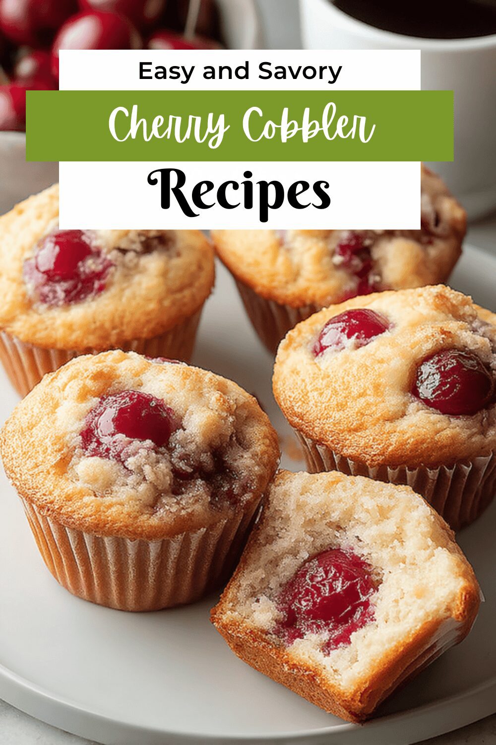 Cherry Cobbler Muffins