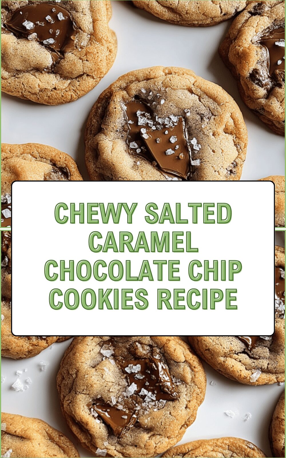 Chewy Salted Caramel Chocolate Chip Cookies Recipe