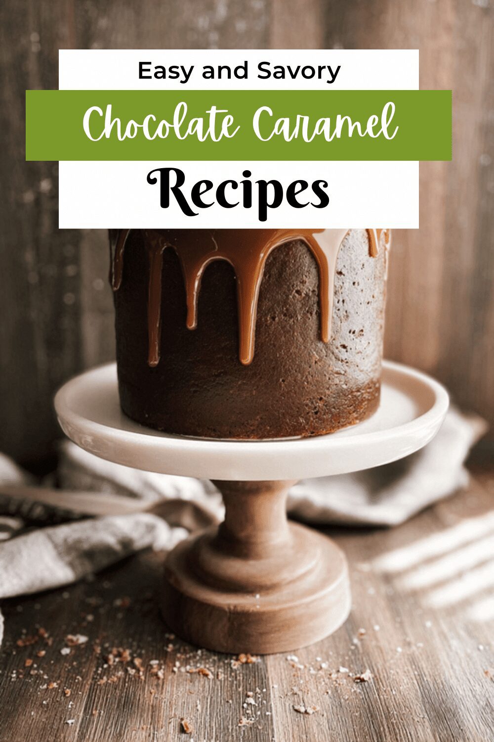 Chocolate Caramel Toffee Cake