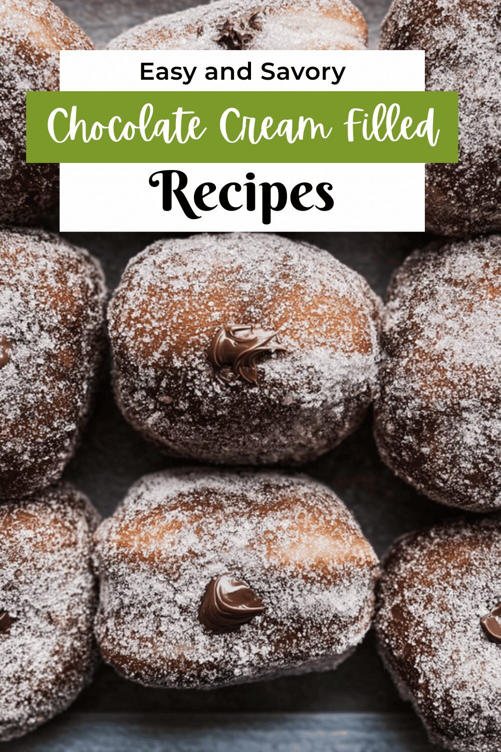 Chocolate Cream Filled Doughnuts