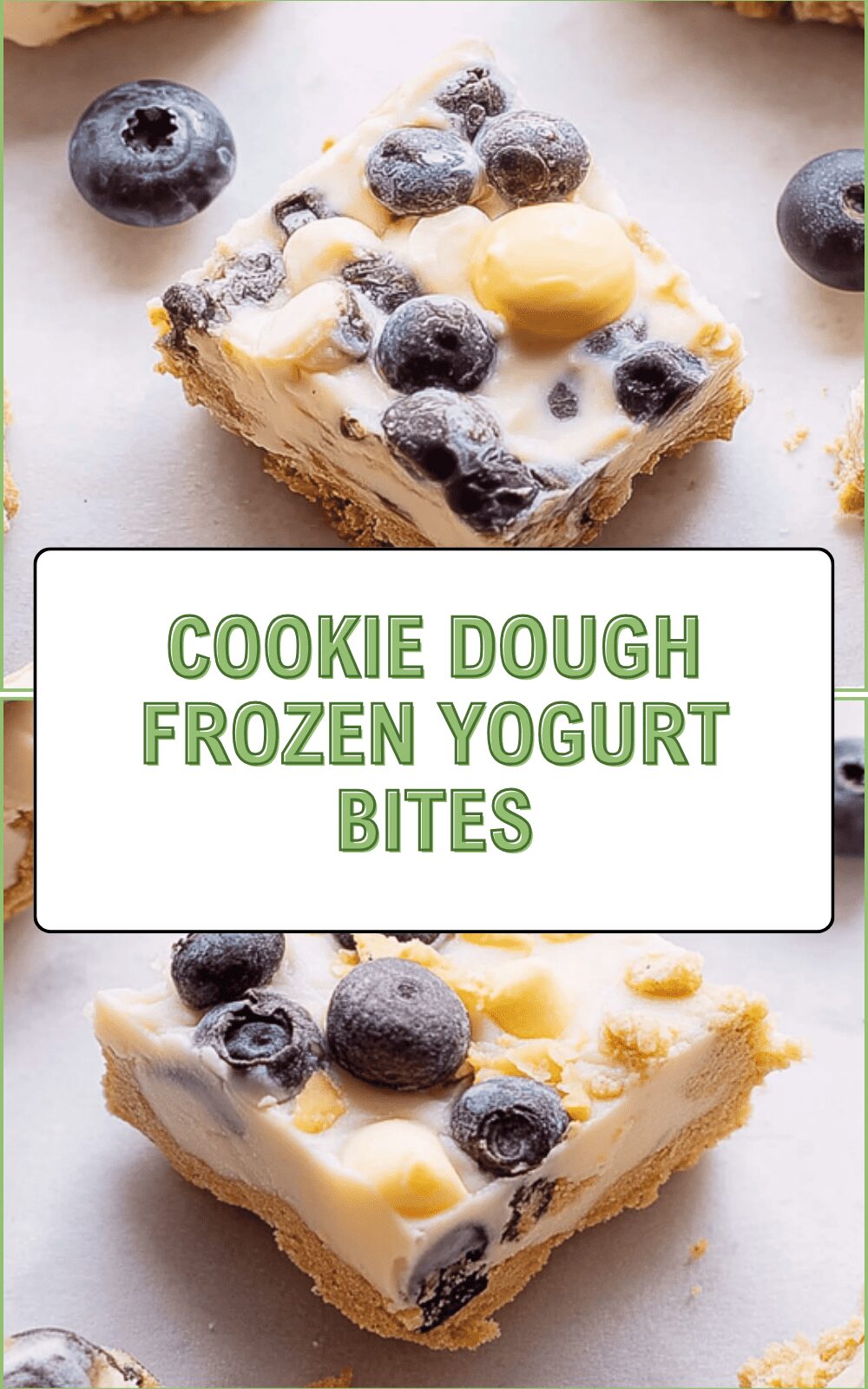 Cookie Dough Frozen Yogurt Bites