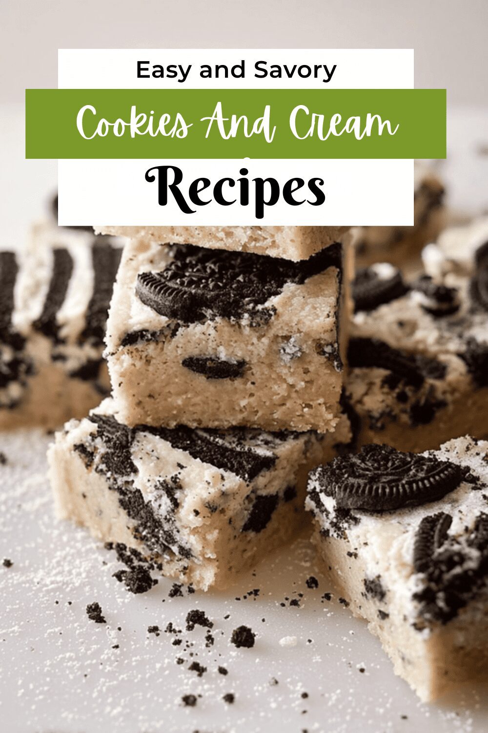 Cookies And Cream Oreo Blondies