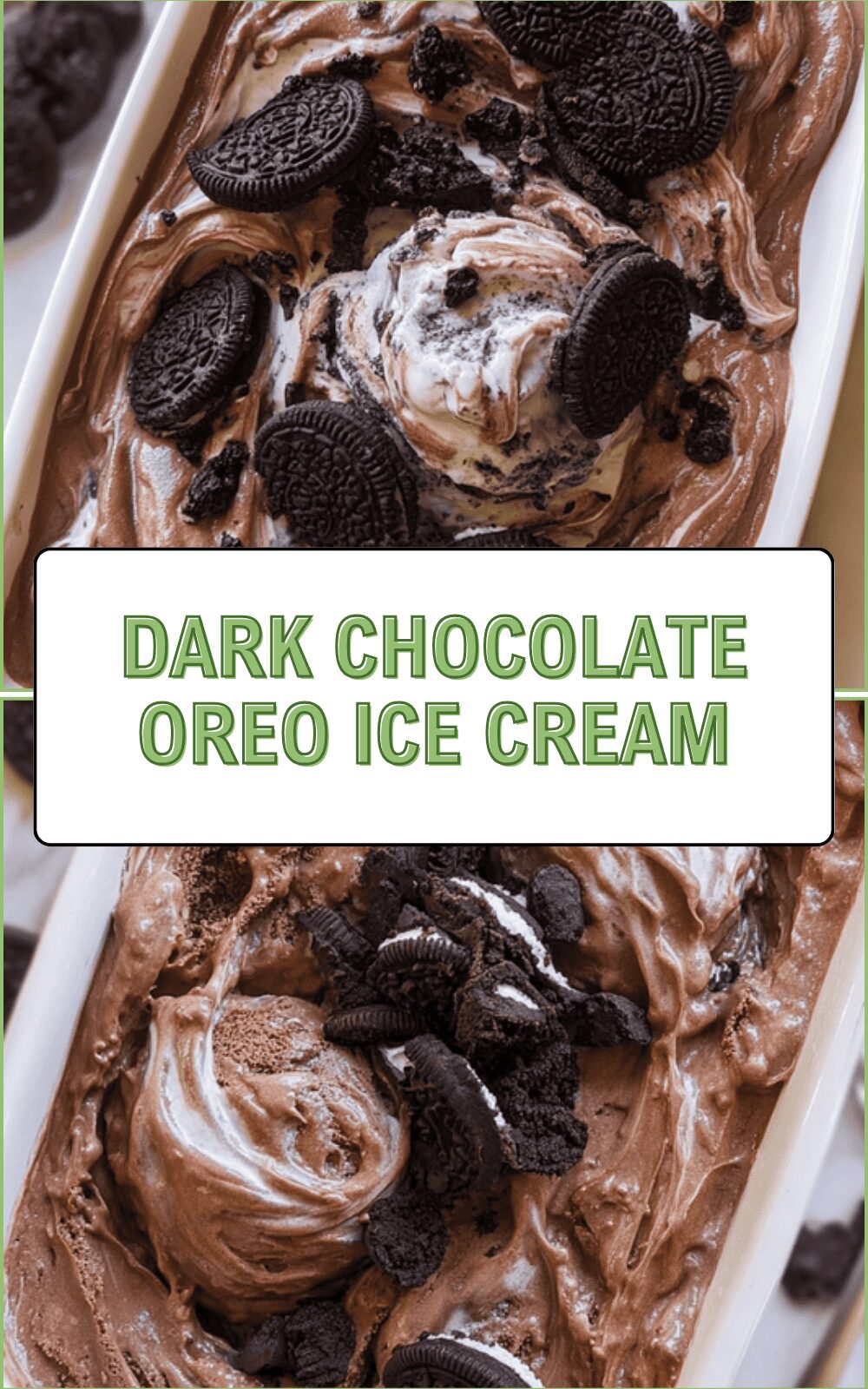 Dark Chocolate Oreo Ice Cream