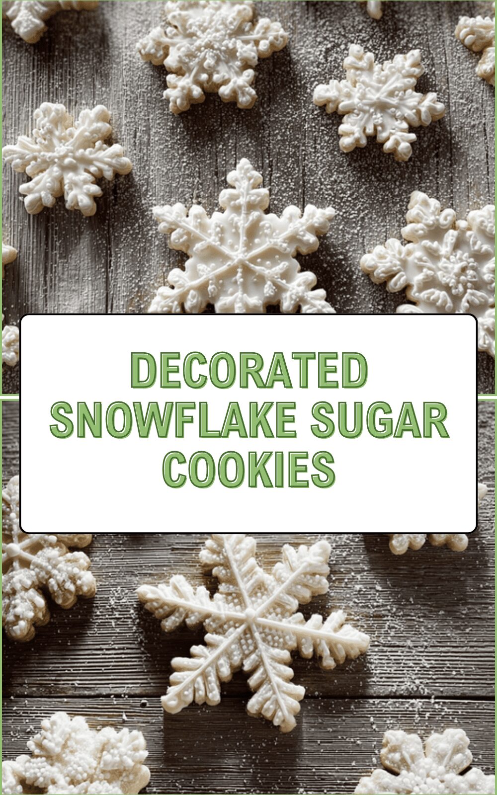 Decorated Snowflake Sugar Cookies