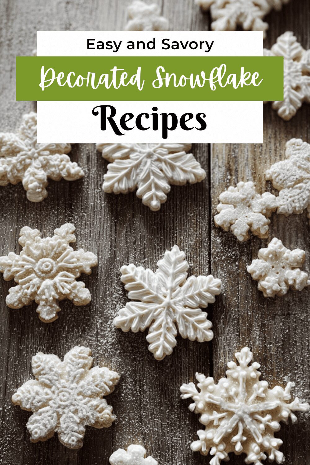 Decorated Snowflake Sugar Cookies