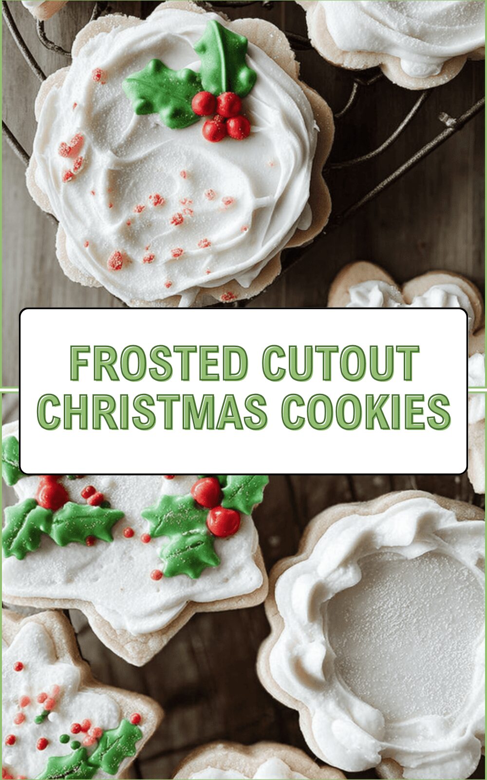 Frosted Cutout Christmas Cookies
