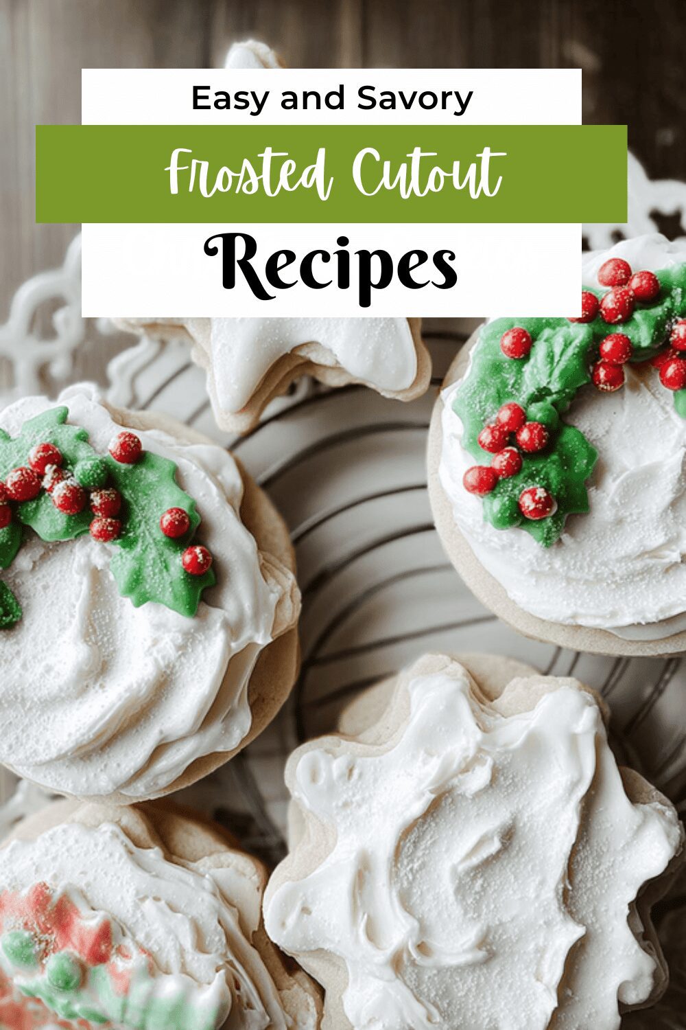 Frosted Cutout Christmas Cookies