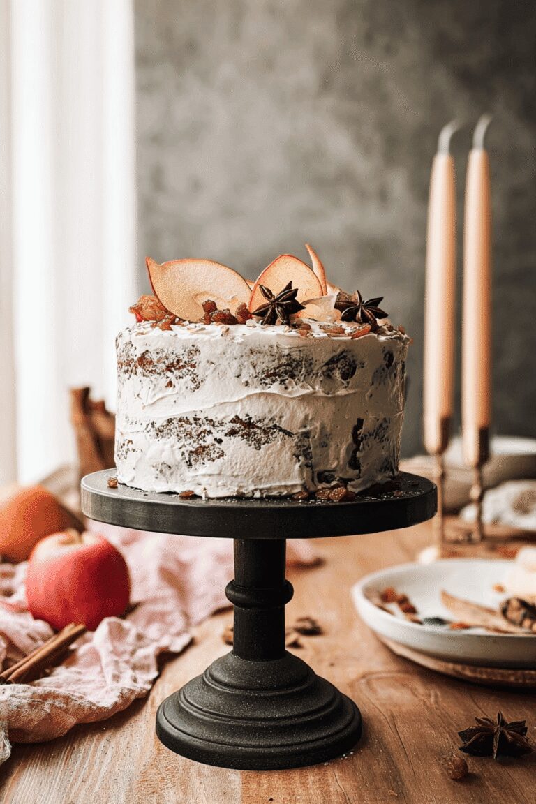Gingerbread House Rum Raisin Apple Butter Cake Christmas 66.Png