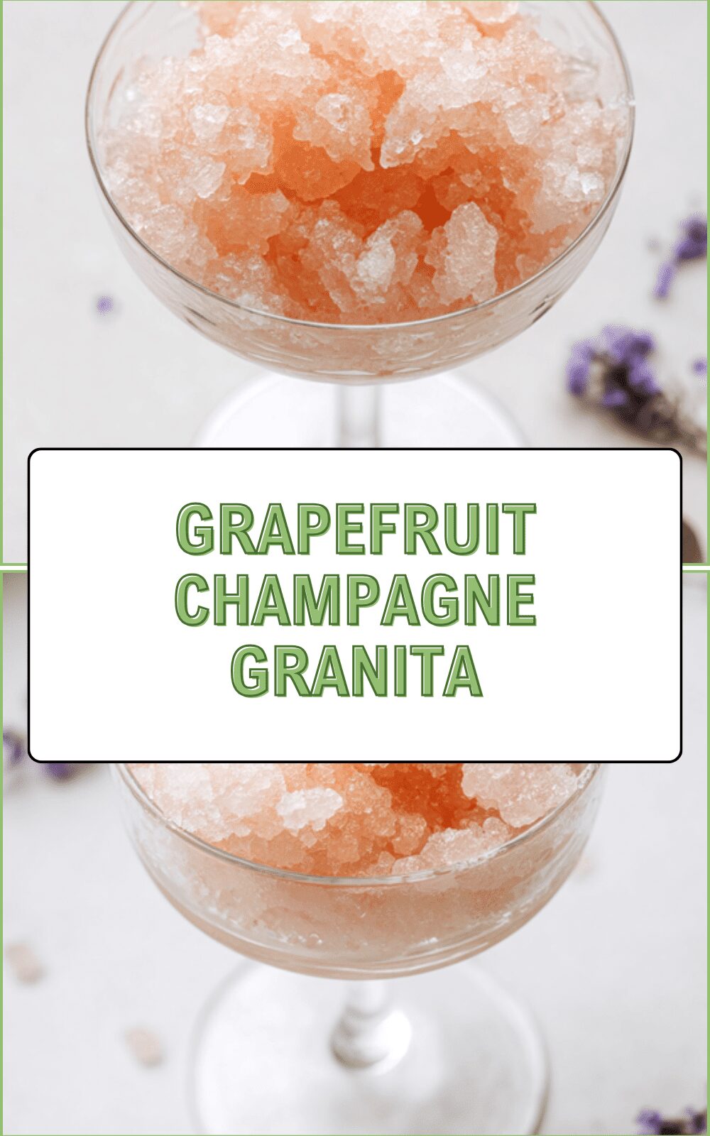 Grapefruit Champagne Granita