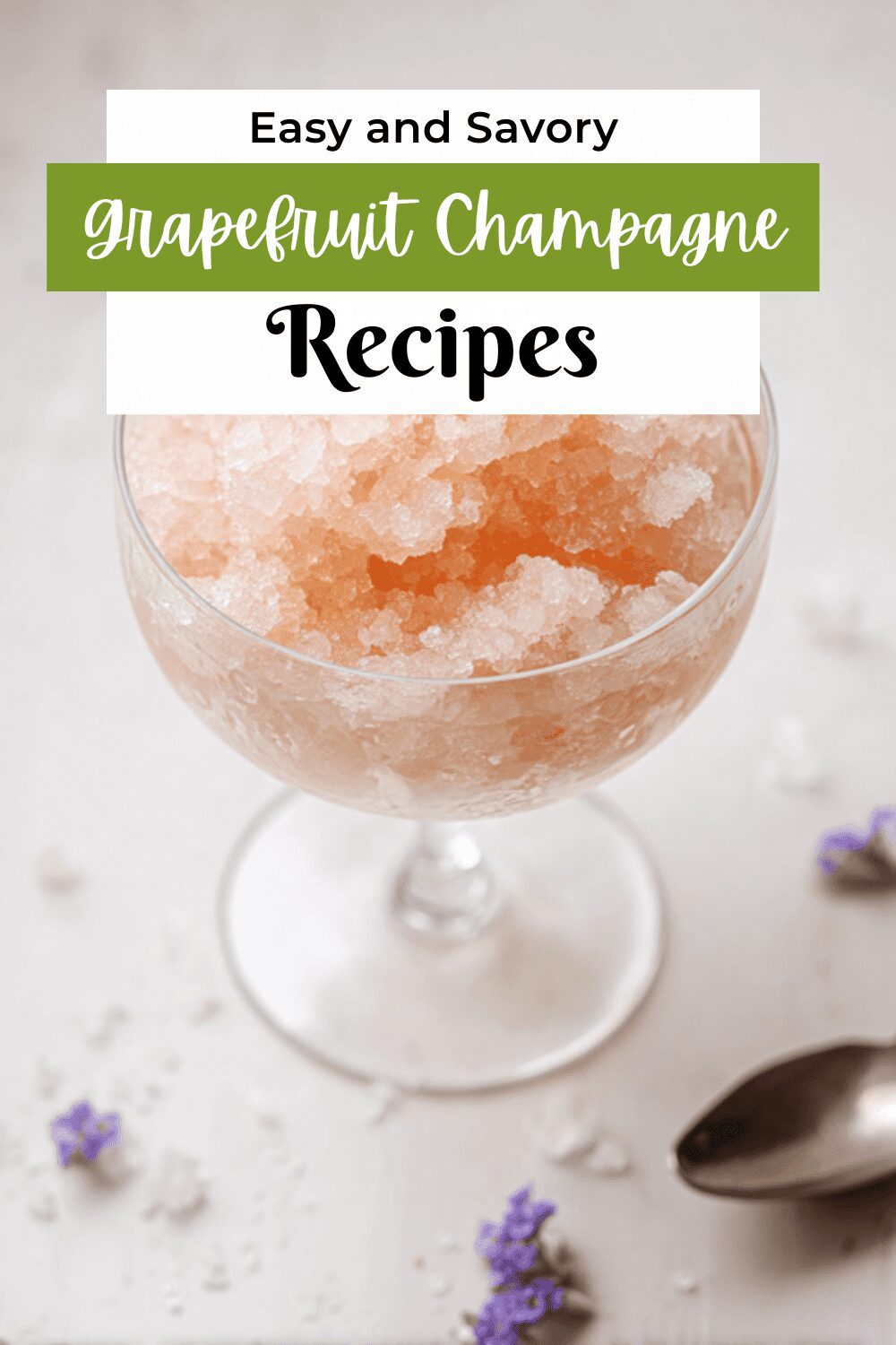 Grapefruit Champagne Granita