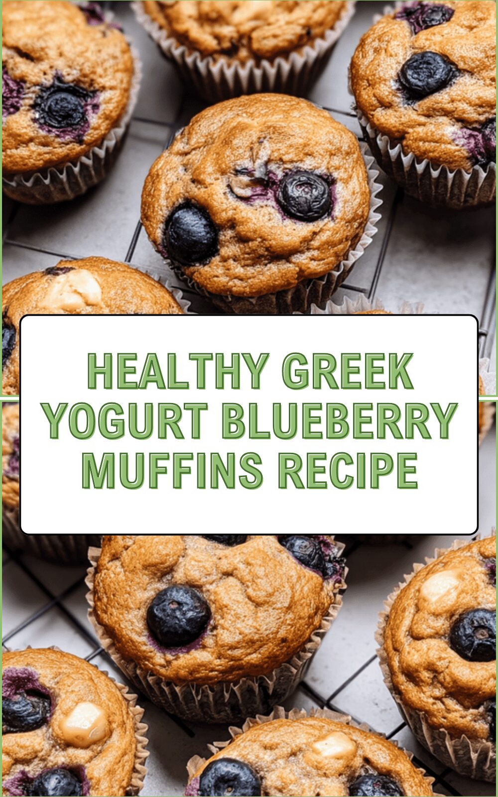 Healthy Greek Yogurt Blueberry Muffins Recipe