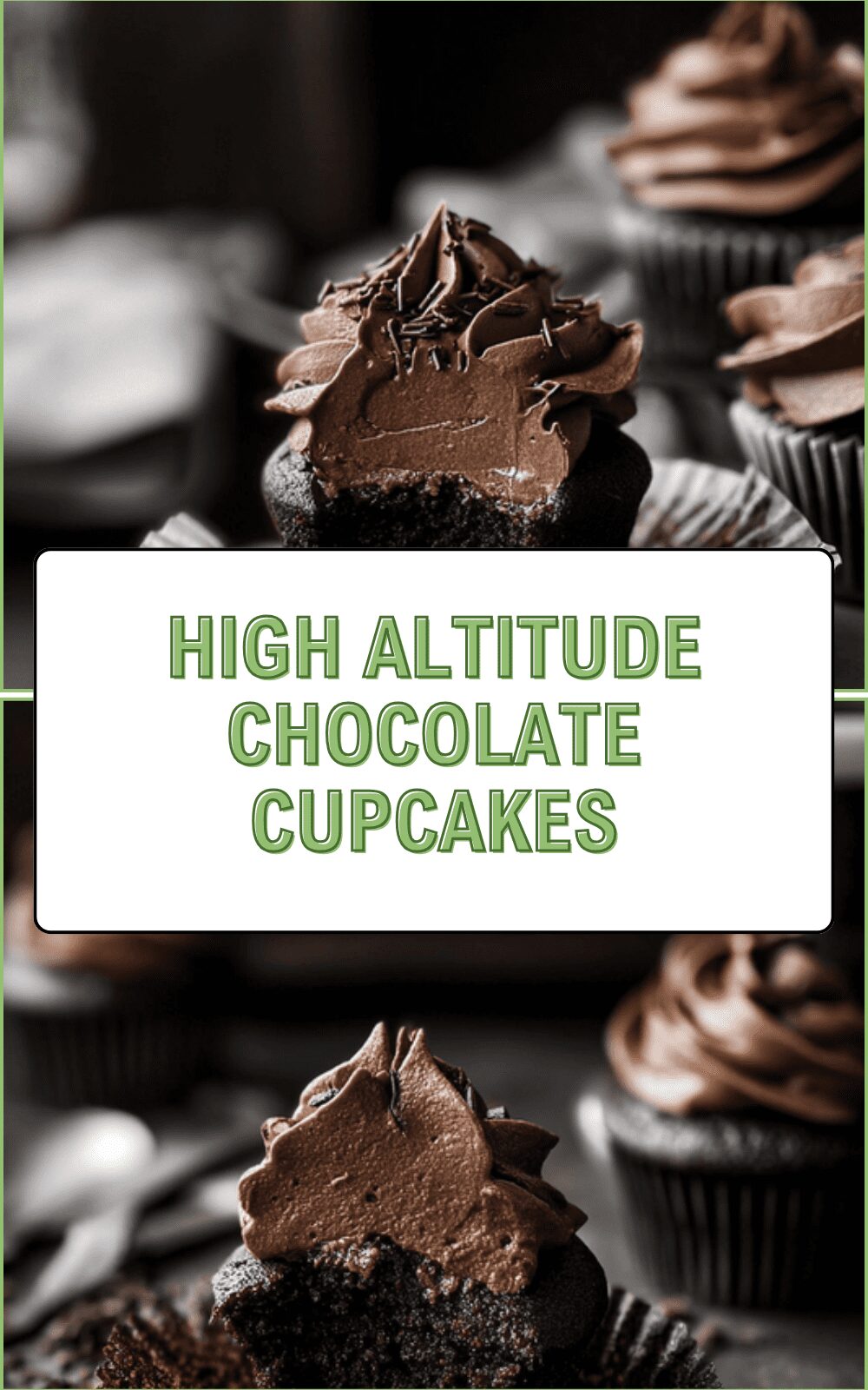 High Altitude Chocolate Cupcakes