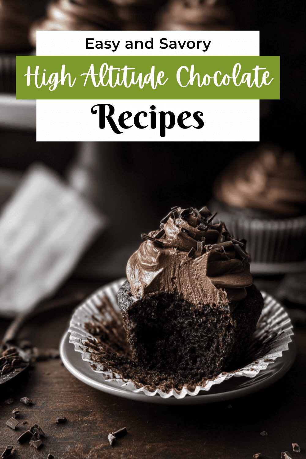 High Altitude Chocolate Cupcakes