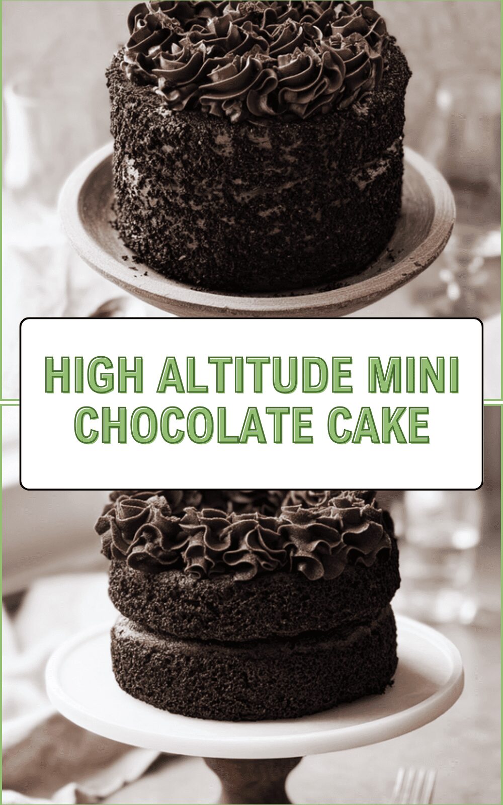 High Altitude Mini Chocolate Cake