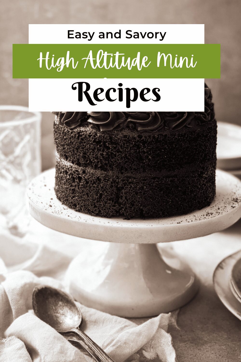 High Altitude Mini Chocolate Cake
