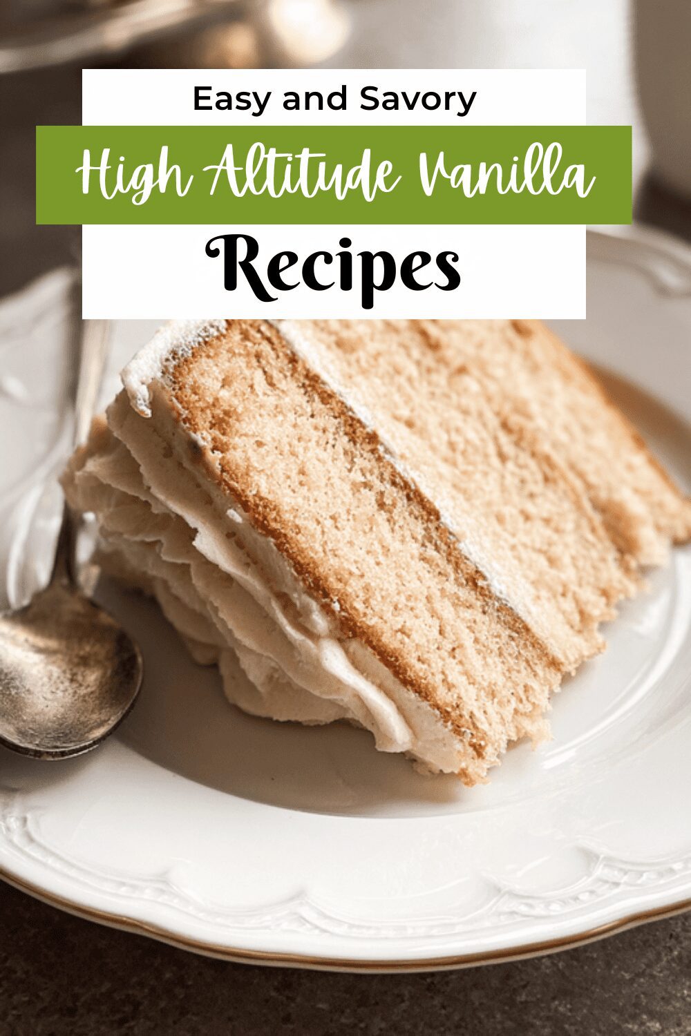 High Altitude Vanilla Ginger Cake