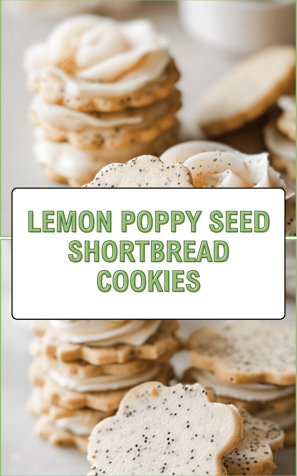 Lemon Poppy Seed Shortbread Cookies