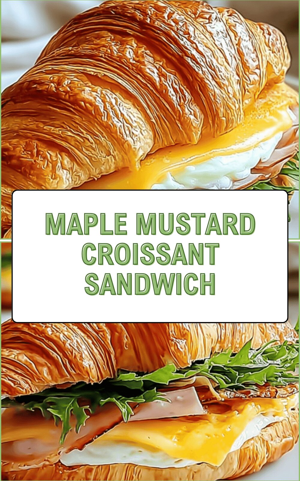 Maple Mustard Croissant Sandwich