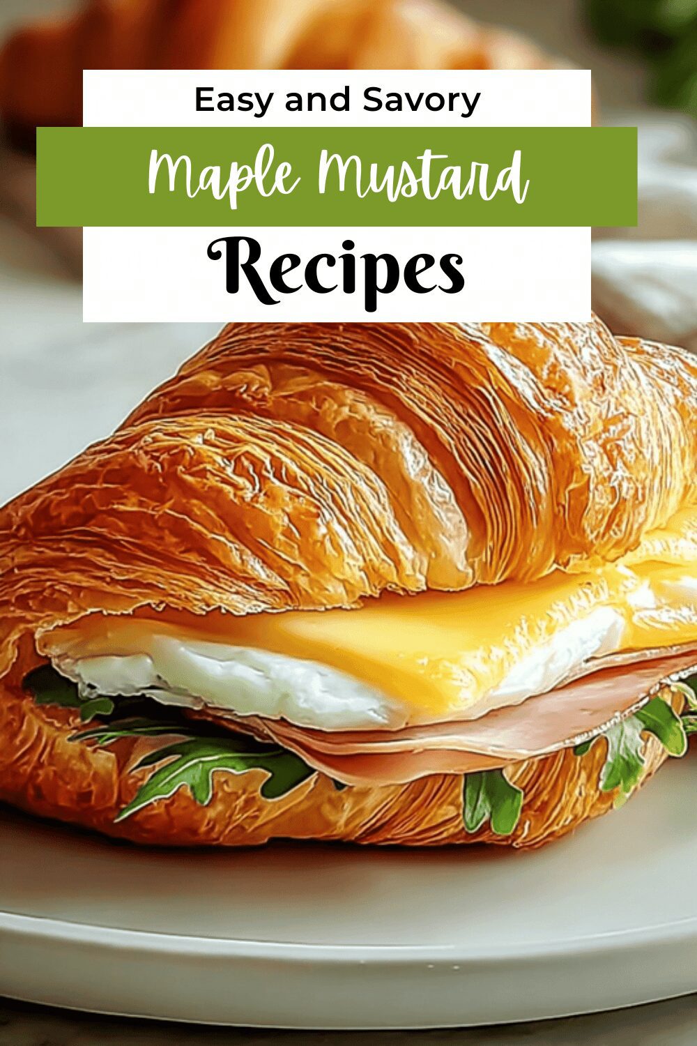 Maple Mustard Croissant Sandwich