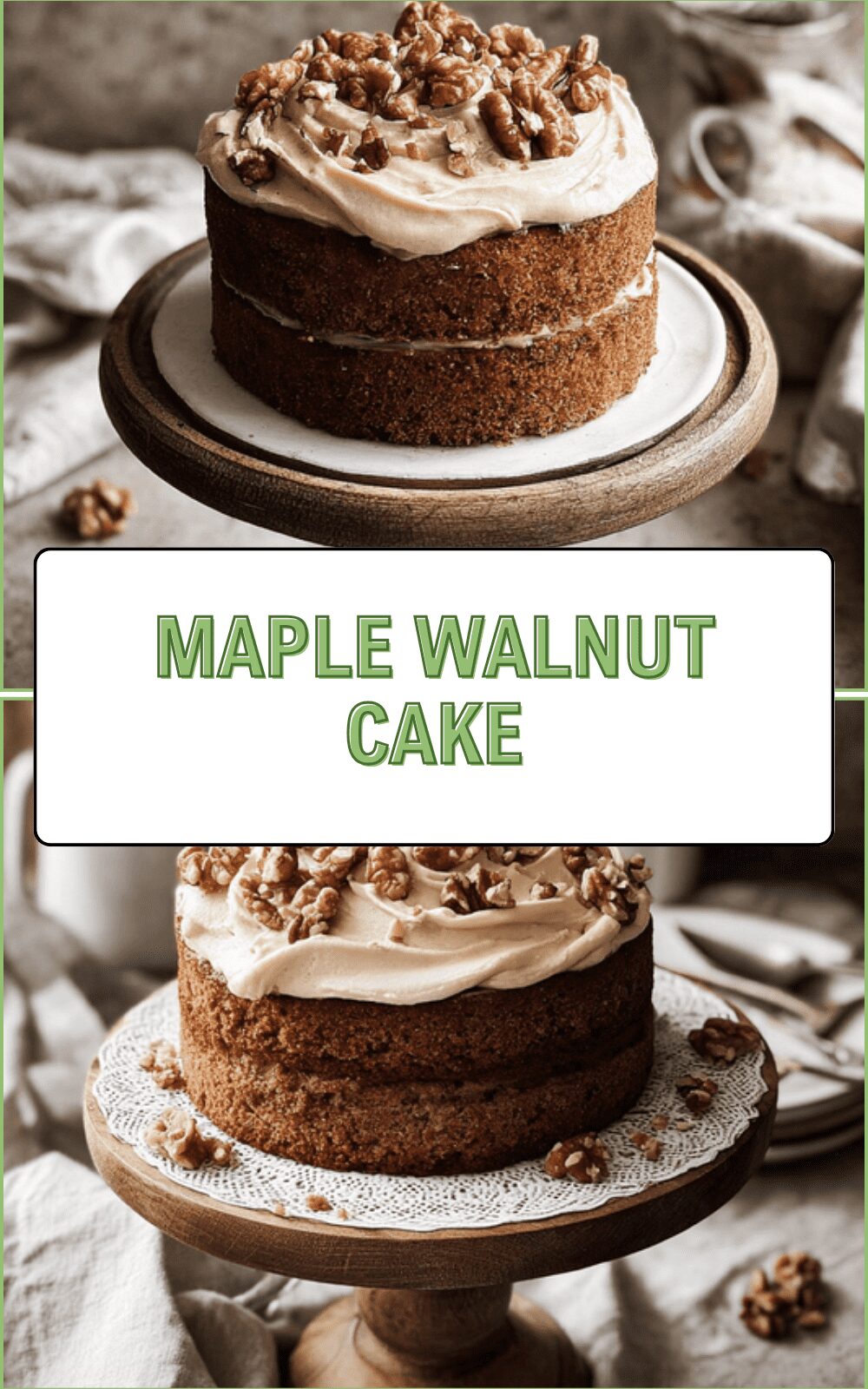 Maple Walnut Cake With Cream Cheese Frosting Recipe 6 Maple Walnut Cake