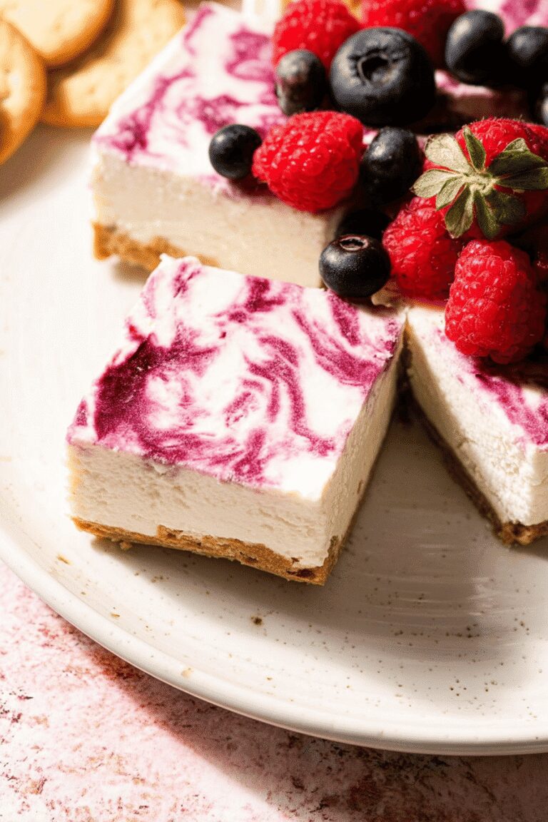 No Bake Berry Cheesecake Bars 62.Png