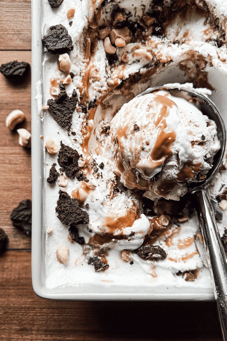 No Churn Caramel Brownie Sundae Ice Cream 99.Png