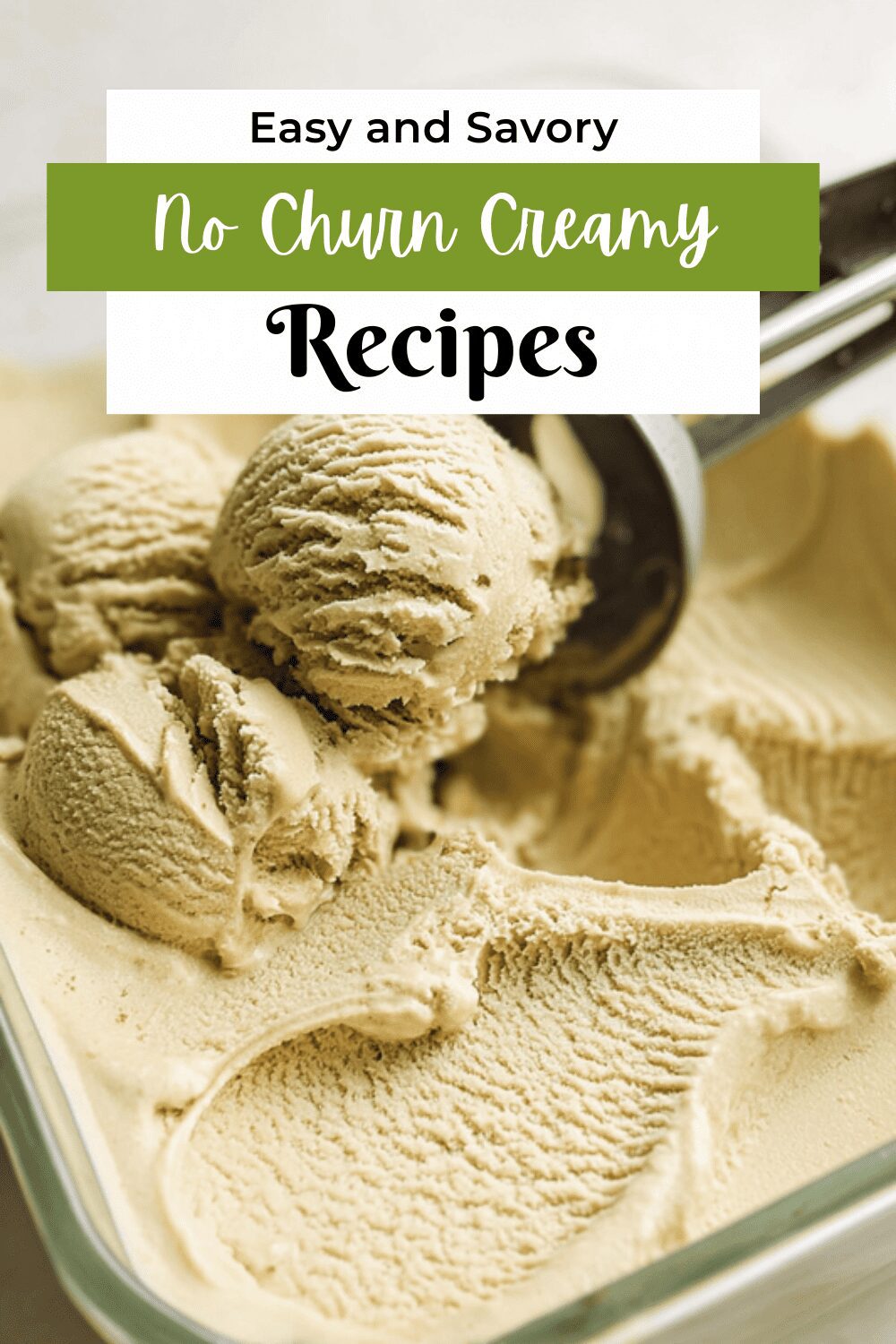No Churn Creamy Pistachio Ice Cream