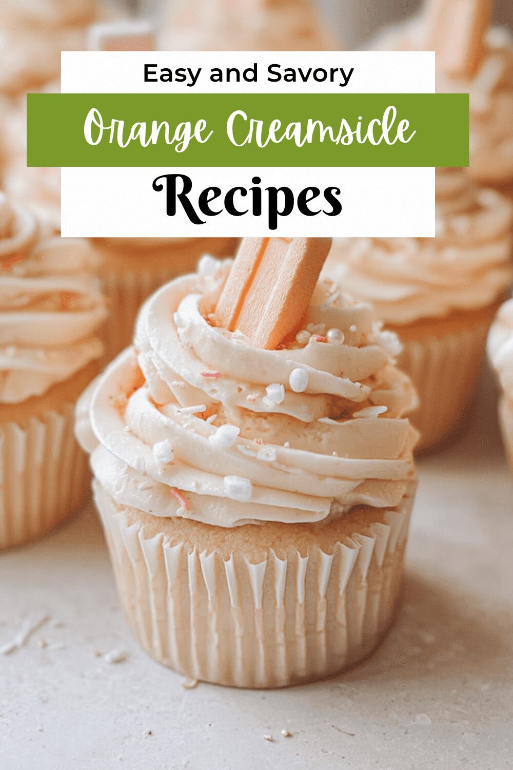 Orange Creamsicle Cupcakes