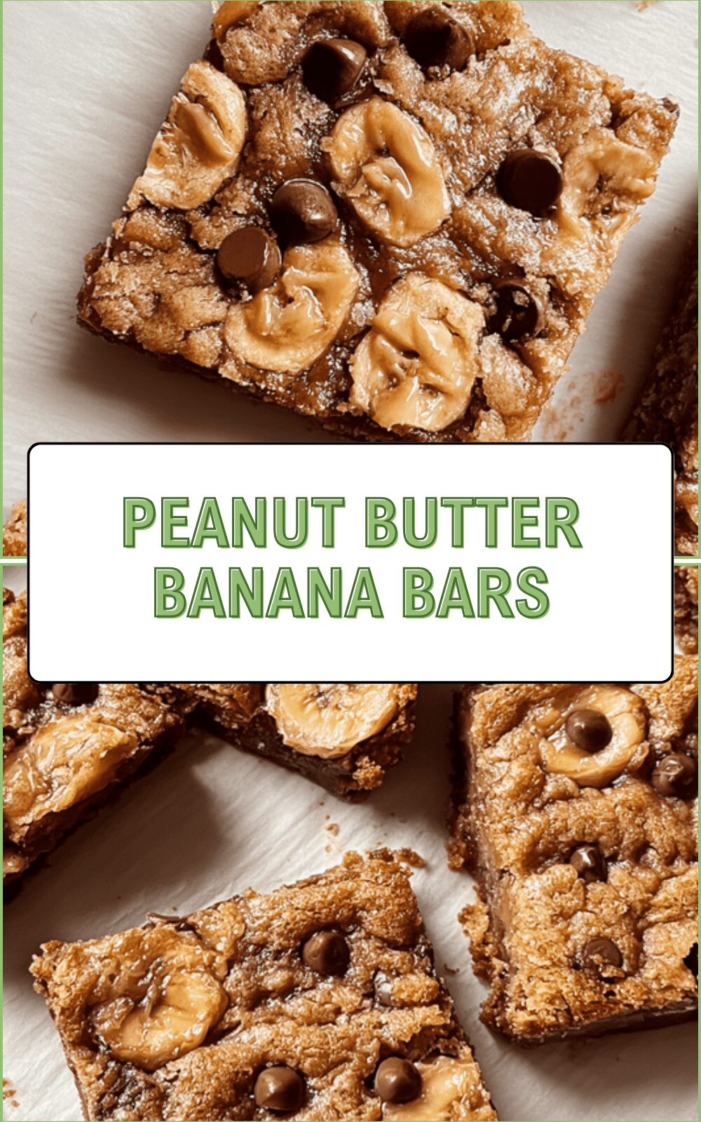 Peanut Butter Banana Bars