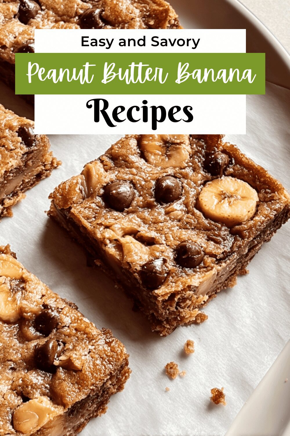 Peanut Butter Banana Bars